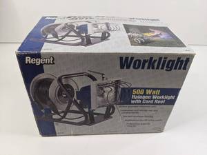 Regent 500Watt Halogen Worklight With cord reel