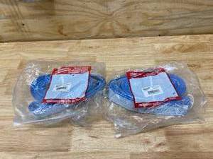 lot 32 image: MILWAUKEE ELECTRIC TOOL CORP Lot of 2-  49580060 Eye & Eye Nylon Web Slings 2 in. x 10 ft.