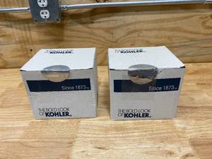 lot 33 image: KOHLER Lot of 2-  Shower Heads Model #444-CP