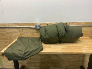 lot 37 image: Sleeping Bag with Gunny Sack from Vietnam War