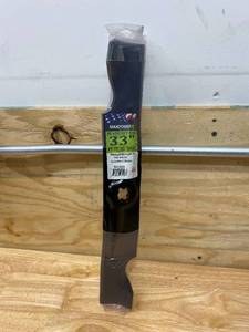 lot 69 image: MAXPOWER 2 Blade Set for Many 33 in. Cut MTD, Cub Cadet, Troy-Bilt Mowers Replaces OEM #s 742-04154, 942-04154 and 94204154A