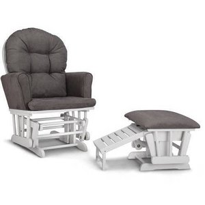 lot 86 image: GRACO Glider and Nursing Ottoman, WhiteGray