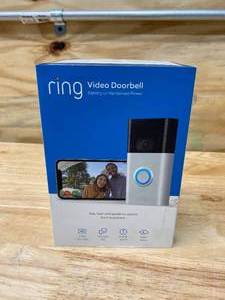 lot 99 image: RING Video Doorbell (2020 Release) - Satin Nickel