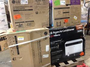 lot 25 image: Lot of Assorted Air Conditioners Various Models, Conditions, and sizes See Pictures