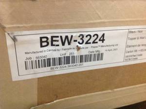 lot 36 image: Lot of 3  Elite Black 32 in. Stackable Wall Cabinet by Prepac