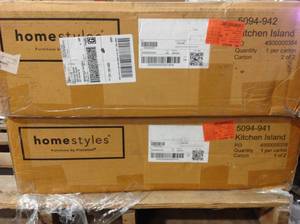 lot 37 image: Kitchen Island Customer Returns See Pictures