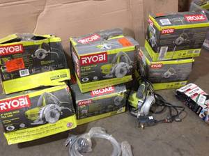 lot 43 image: Lot of Assorted  Ryobi Power Tools Various Models and Conditions Customer Returns See Pictures