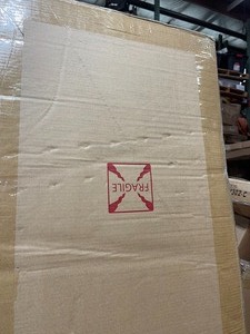 lot 50 image: Unbranded 47.5 in. x 80 in. Frameless Hinged Reversible Shower Door and Panel in Chrome Customer return see pictures