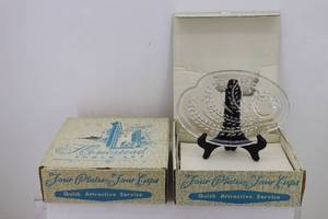 (2) Sets Federal Homestead Snack Serving Sets