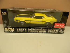 118 SCALE DIE-CAST - SUN STAR 1971 MUSTANG MACH 1 - NEW IN BOX - AWESOME - VERY COOL PIECE - SEE PICTURES
