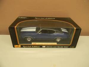 118 SCALE DIE-CAST - MAISTO 1972 CHEVROLET CHEVELLE SS-454 - NEW IN BOX - AWESOME - GREAT PIECE - SEE PICTURES
