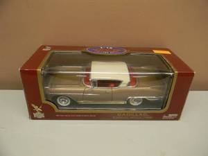 118 SCALE DIE-CAST - ROAD LEGENDS 1958 CADILLAC ELDORADO SEVILLE - NEW IN BOX - AWESOME, GREAT PIECE - SEE PICTURES