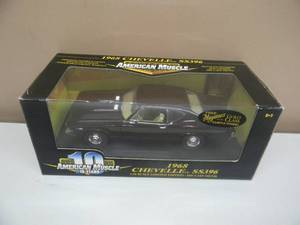118 SCALE DIE-CAST - AMERICAN MUSCLE 1968 CHEVELLE SS 396 - NEW IN BOX - AWESOME, GREAT PIECE - SEE PICTURES
