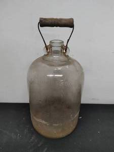 lot 35 image: Vintage Glass Gallon Jug