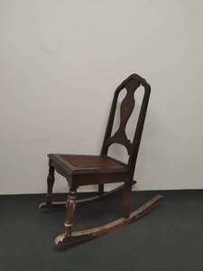lot 48 image: Antique Child Size Rocking Chair