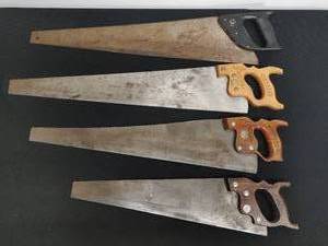 lot 104 image: Collection of Four Hand Saws