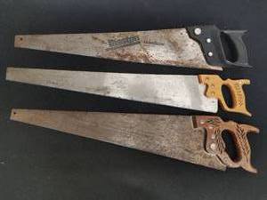 lot 105 image: Collection of Three Hand Saws
