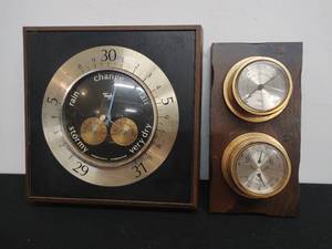 lot 107 image: Two Barometers