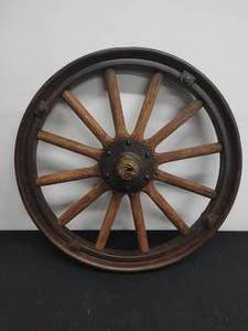 lot 108 image: Vintage Ford Wood Spoke Wheel