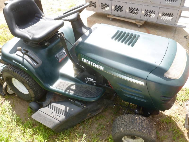 Craftsman 42 inch riding mower with kohler discount engine