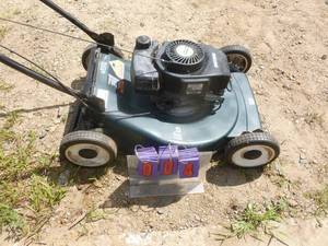 lot 4 image: Craftsman push mower. Used condition. Tested & works. As shown.