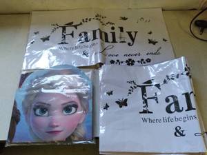 lot 5 image: 7 Family Banners, and 1 Frozen Part...