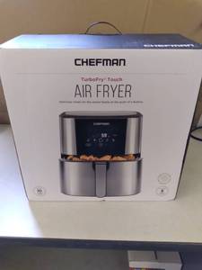 lot 31 image: Chef man Turbo Touch Air Fryer in b...