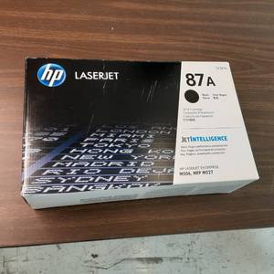 lot 73 image: HP LaserJet 87A print cartridge for...