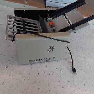 lot 108 image: Martin Yale Electric Auto Folder. W...