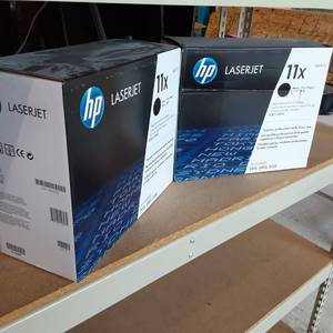 lot 122 image: Lot of 2 HP LaserJet 11x Black High...