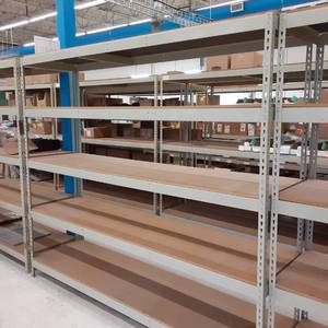 lot 175 image: Buttonhole Shelving Unit 72 x 24.5...