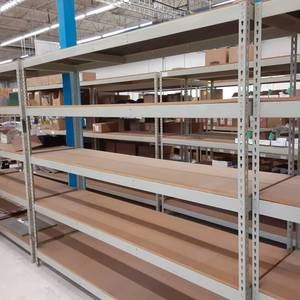 lot 177 image: Buttonhole Shelving Unit 72 x 24.5...