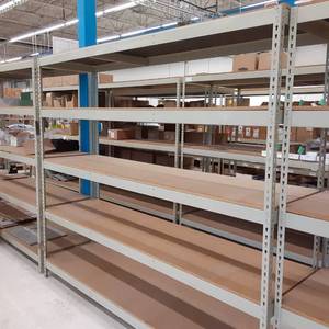 lot 178 image: Buttonhole Shelving Unit 72 x 24.5...