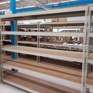 lot 188 image: Buttonhole Shelving Unit 72 x 24.5...