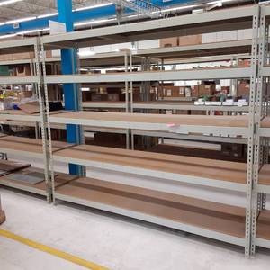 lot 189 image: Buttonhole Shelving Unit 72 x 24.5...