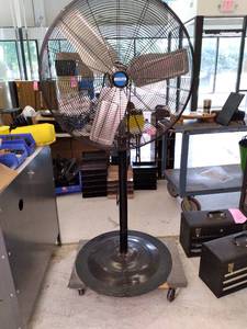 lot 24 image: Profitter Industrial Fan on Furnitu...