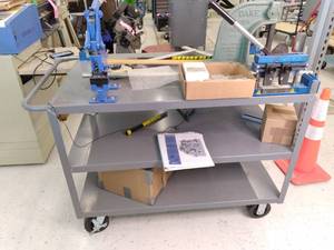 lot 38 image: Large Industrial Rolling Cart With ...
