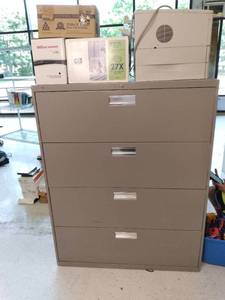 lot 162 image: Large Metal File Storage Cabinet 47...