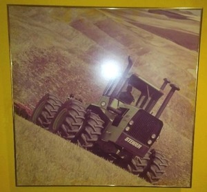 Steiger Tractor Photograph, One & Only, Boardroom Photograph, 1976. Complete History Known. Insured Shipping Available.