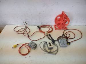 lot 61 image: (5) Extension Cords, (2) Pigtail Ad...