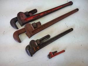 lot 111 image: (4) Ridgid Pipe Wrenches...