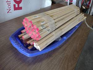 lot 120 image: Approx. (80) 1x36 Wooden Dowels...
