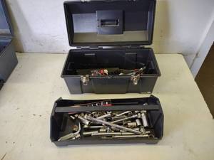 lot 163 image: Toolbox with Tools...