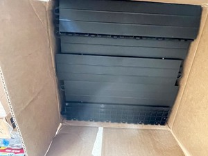 Swisstrax 2.75 in. x 12 in. Jet Black Pegged Polypropylene Ramp Edging for Diamondtrax Home Modular Flooring (10-Pack)