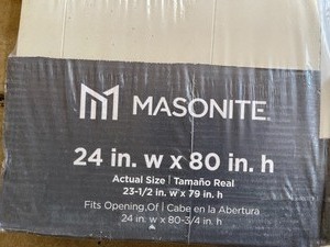 Masonite 24 in. x 80 in. Solidoor Smooth 2-Panel Solid Core Primed Composite Interior Door Slab