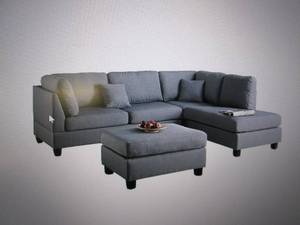 lot 4 image: dyer sectional sofa and ottoman ope...