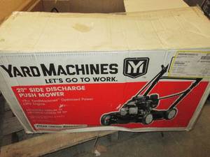 lot 21 image: yard machines 21 inch side discharg...