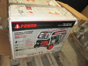 lot 25 image: A-power 4500watt gasoline generator...