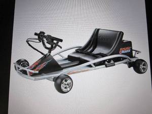 lot 37 image: razor electric go cart missing fron...