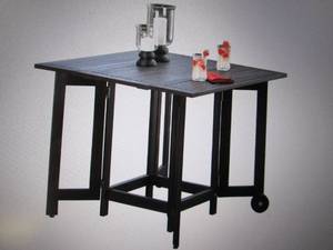 lot 75 image: Folding Square Eucalyptus Wood Outd...